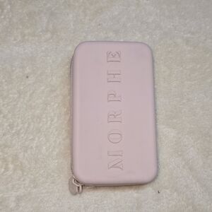 Morphe Pink Silicone Makeup Travel Bag with Zipper Closure